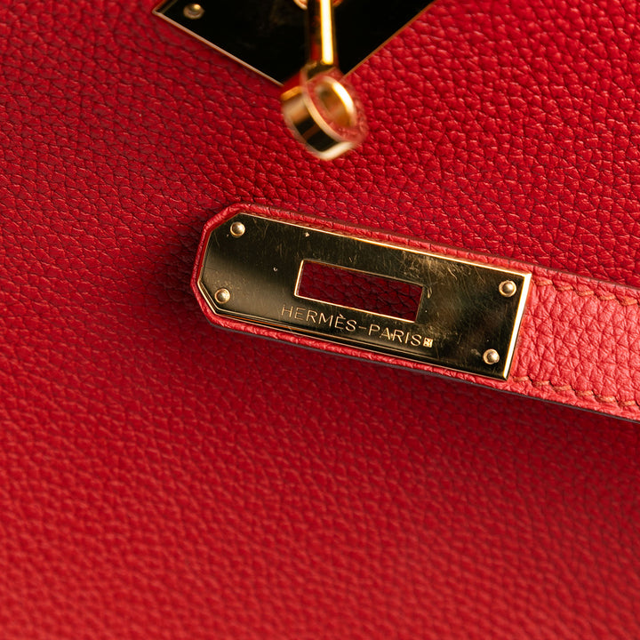 Hermès Togo Kelly II Retourne 32 Rouge