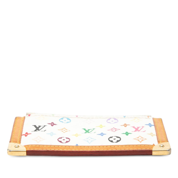 Pochette Cles Monogram Multicolore Blanc