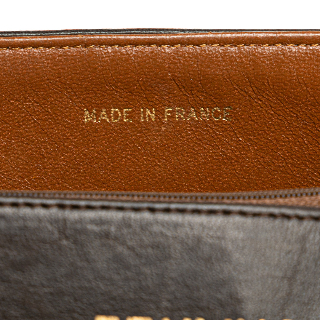 CC Quilted Lambskin Single Flap Brown - Gaby Paris