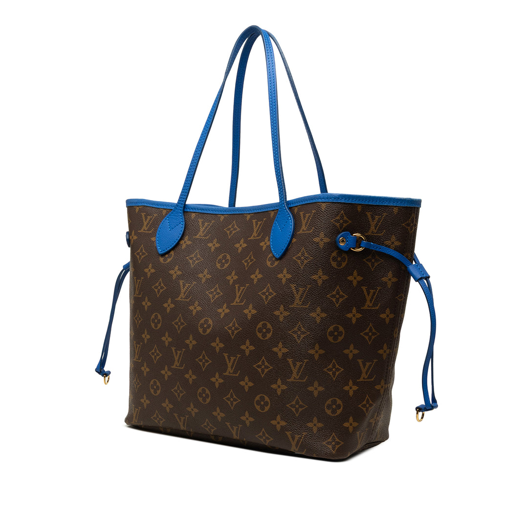 Louis Vuitton Ikat Neverfull MM Monogram Bleu – vue 2 – GABY PARIS