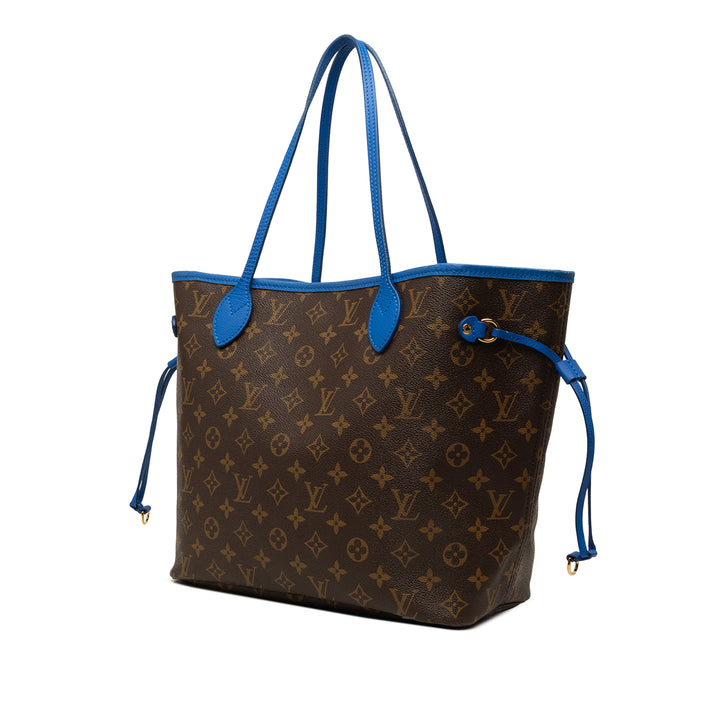Louis Vuitton Ikat Neverfull MM Monogram Bleu – vue 2 – GABY PARIS