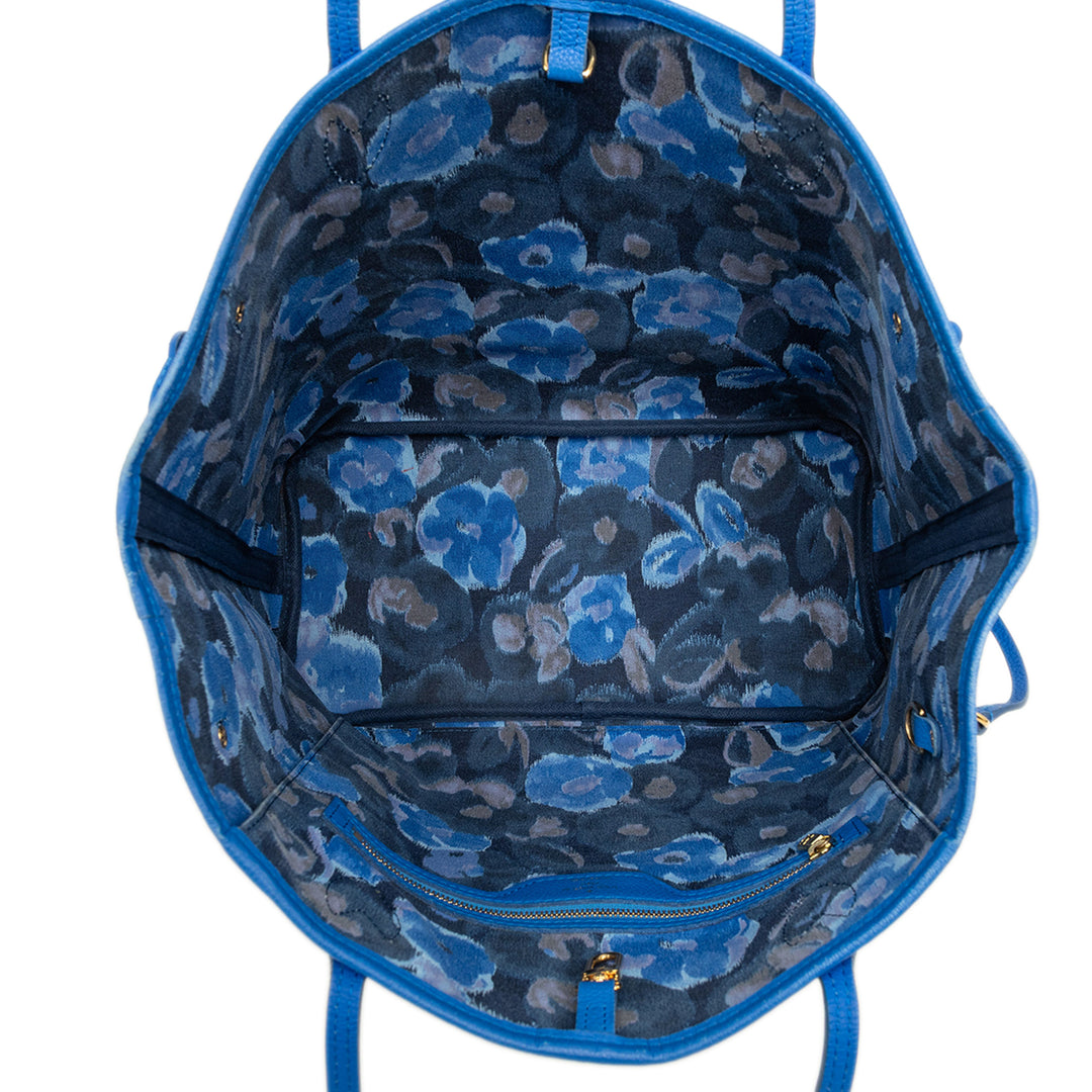 Louis Vuitton Ikat Neverfull MM Monogram Bleu – vue 4 – GABY PARIS