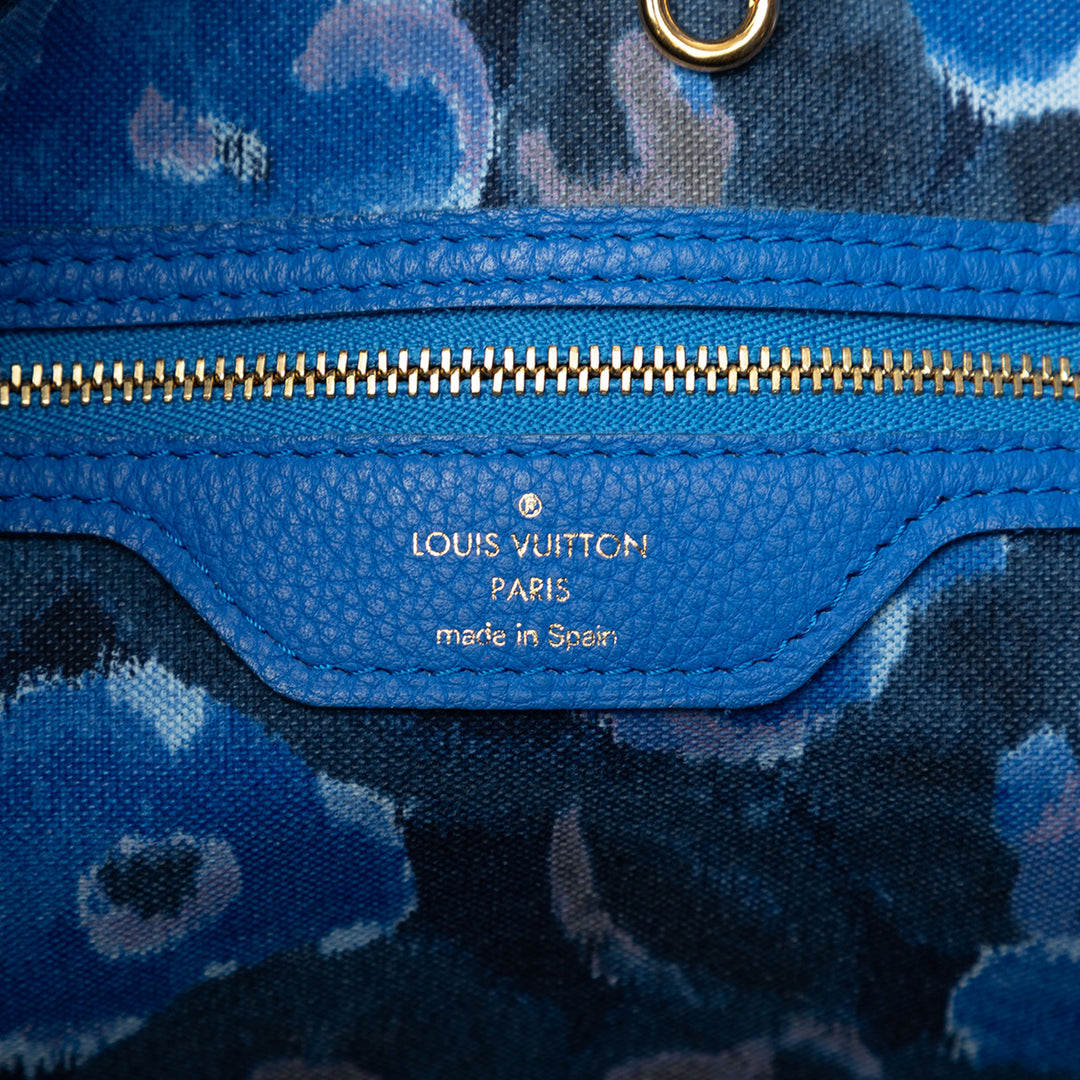 Louis Vuitton Ikat Neverfull MM Monogram Bleu – vue 5 – GABY PARIS