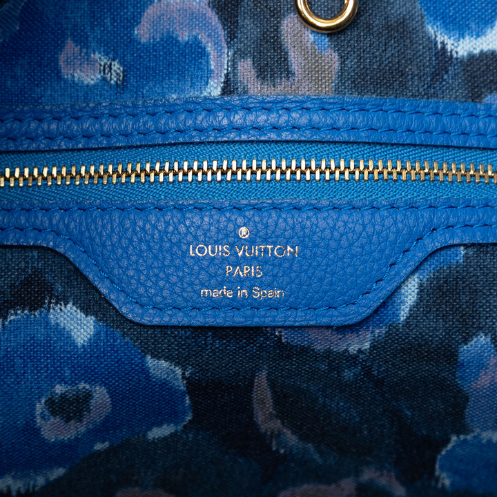 Louis Vuitton Ikat Neverfull MM Monogram Bleu – vue 5 – GABY PARIS