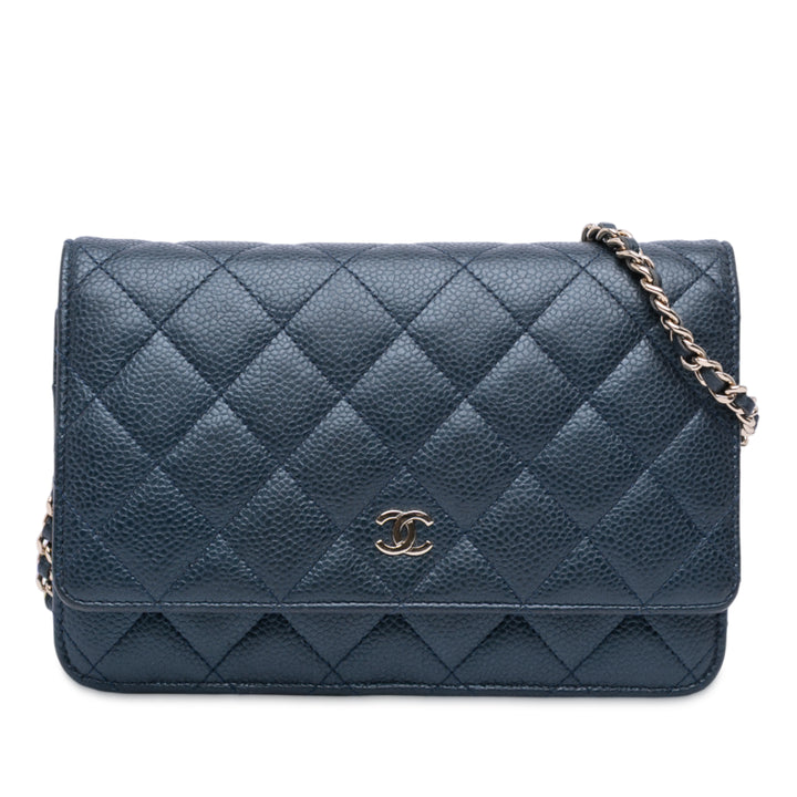 Chanel CC Matelassé Iridescent Caviar Wallet on Chain – GABY PARIS Authentique