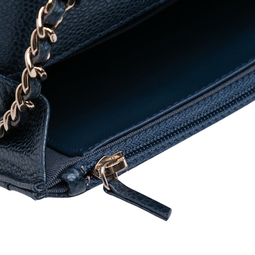 Chanel CC Matelassé Iridescent Caviar Wallet on Chain – GABY PARIS Authentique