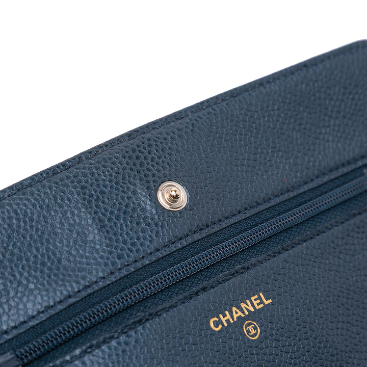 Chanel CC Matelassé Iridescent Caviar Wallet on Chain – GABY PARIS Authentique