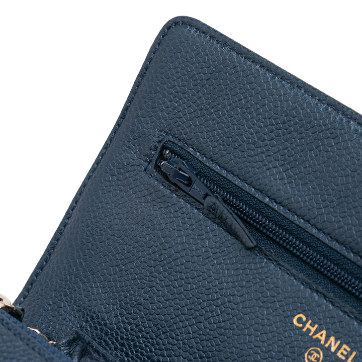 Chanel CC Matelassé Iridescent Caviar Wallet on Chain – GABY PARIS Authentique
