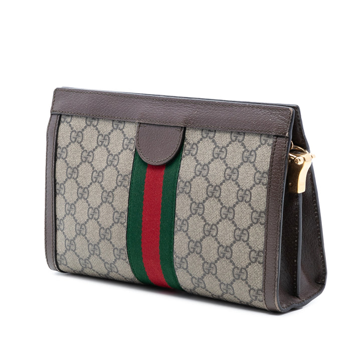 Gucci Small GG Supreme Web Ophidia Chain Sac porté croisé