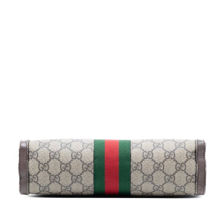 Gucci Small GG Supreme Web Ophidia Chain Sac porté croisé