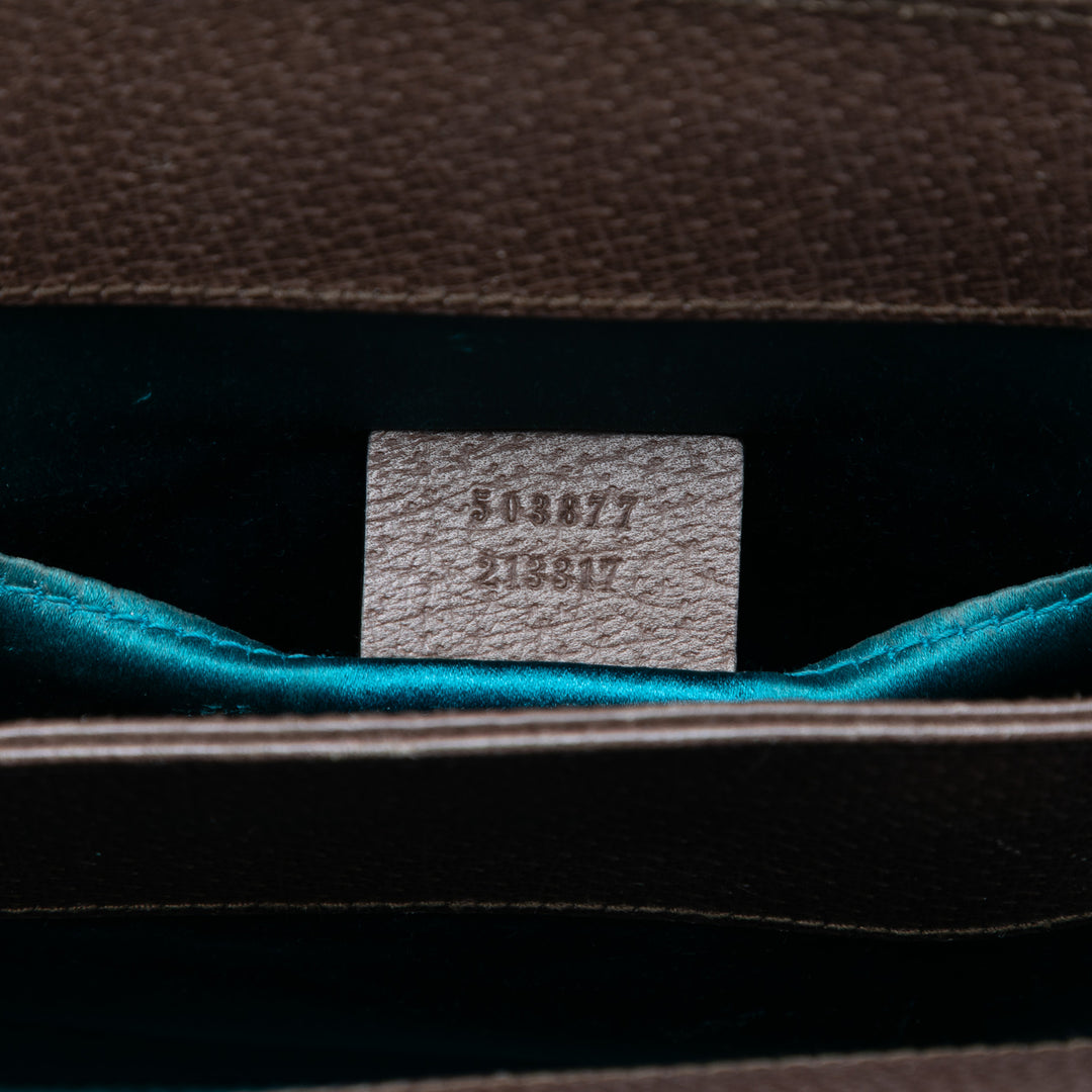 Gucci Small GG Supreme Web Ophidia Chain Sac porté croisé