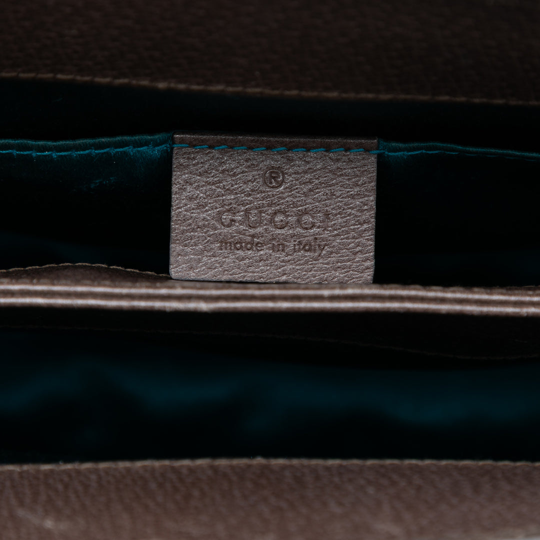 Gucci Small GG Supreme Web Ophidia Chain Sac porté croisé
