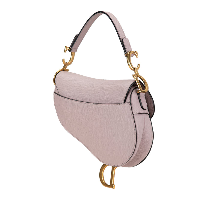 Mini Leather Saddle Bag Purple - Gaby Paris