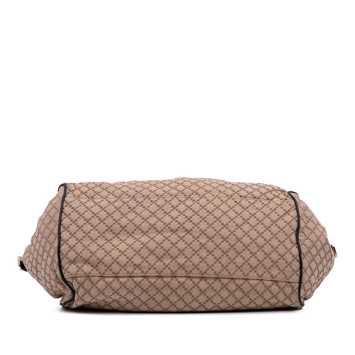 Diamante Canvas Sukey Satchel Brown - Gaby Paris