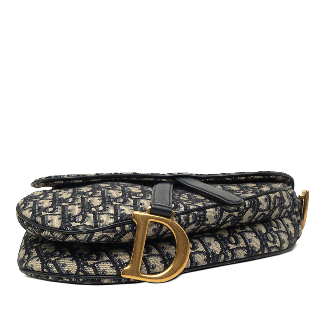 Saddle Sac Oblique Bleu