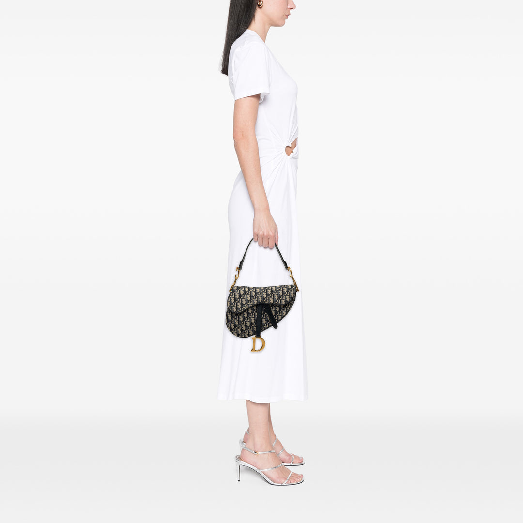 Saddle Sac Oblique Bleu
