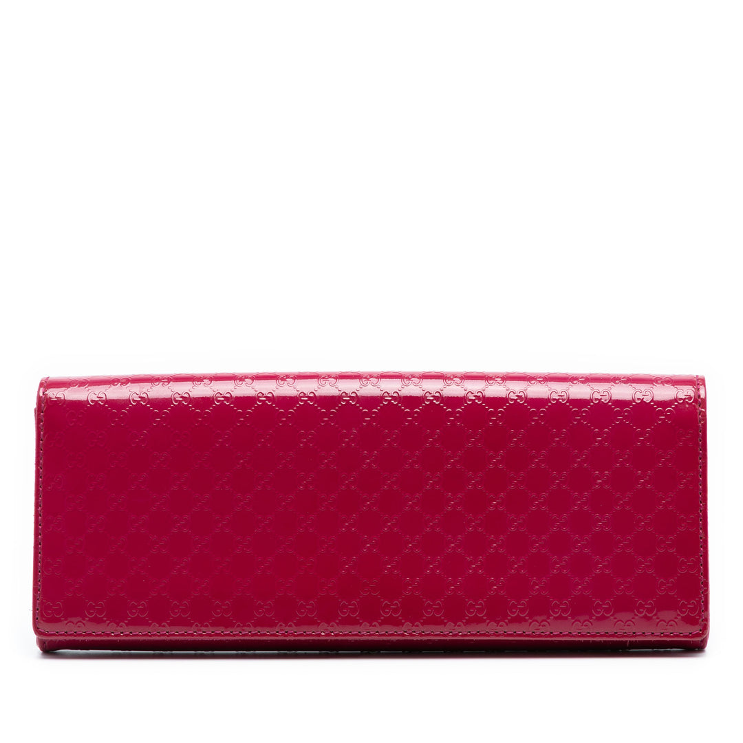 Gucci Microguccissima Cuir verni Broadway Pochette