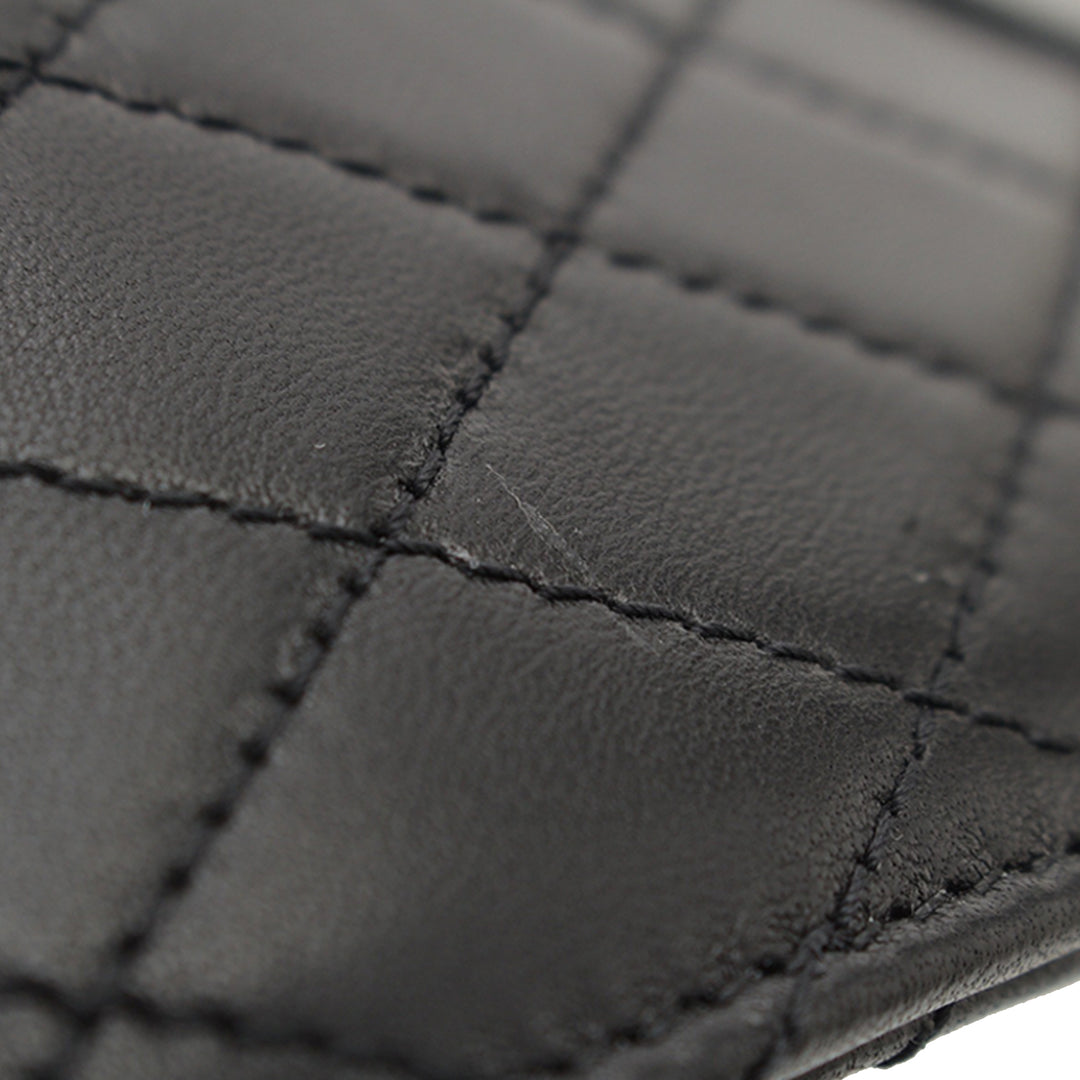 Saint Laurent Matelasse Gaby Double rabat Chaîne Pochette Cuir d'agneau