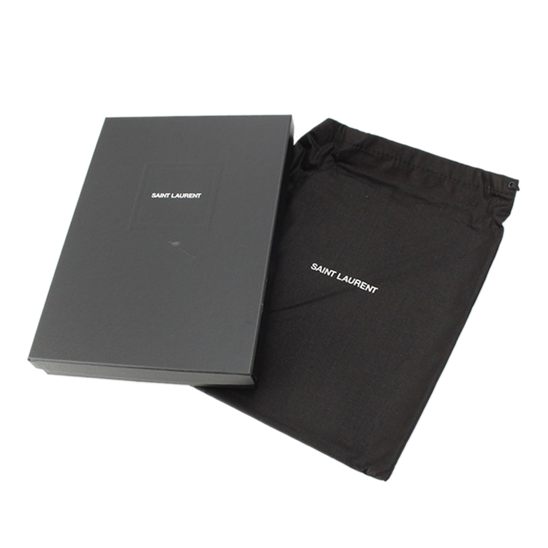 Saint Laurent Matelasse Gaby Double rabat Chaîne Pochette Cuir d'agneau