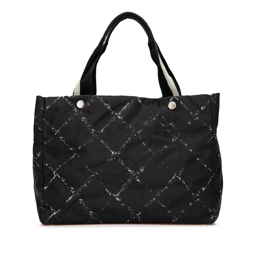 Old Travel Line Nylon Tote Black - Gaby Paris