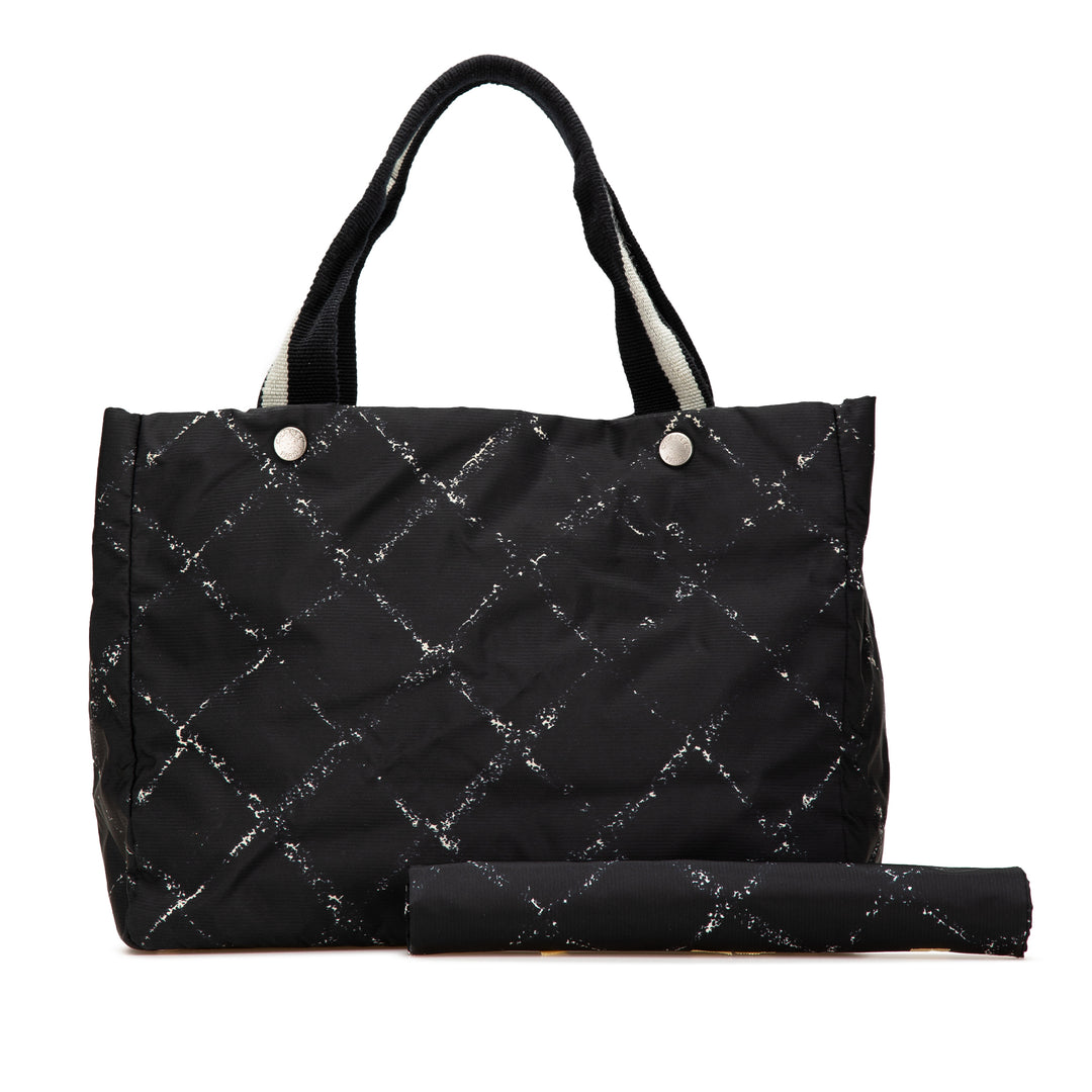 Old Travel Line Nylon Tote Black - Gaby Paris