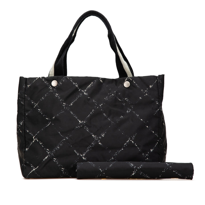 Old Travel Line Nylon Tote Black - Gaby Paris