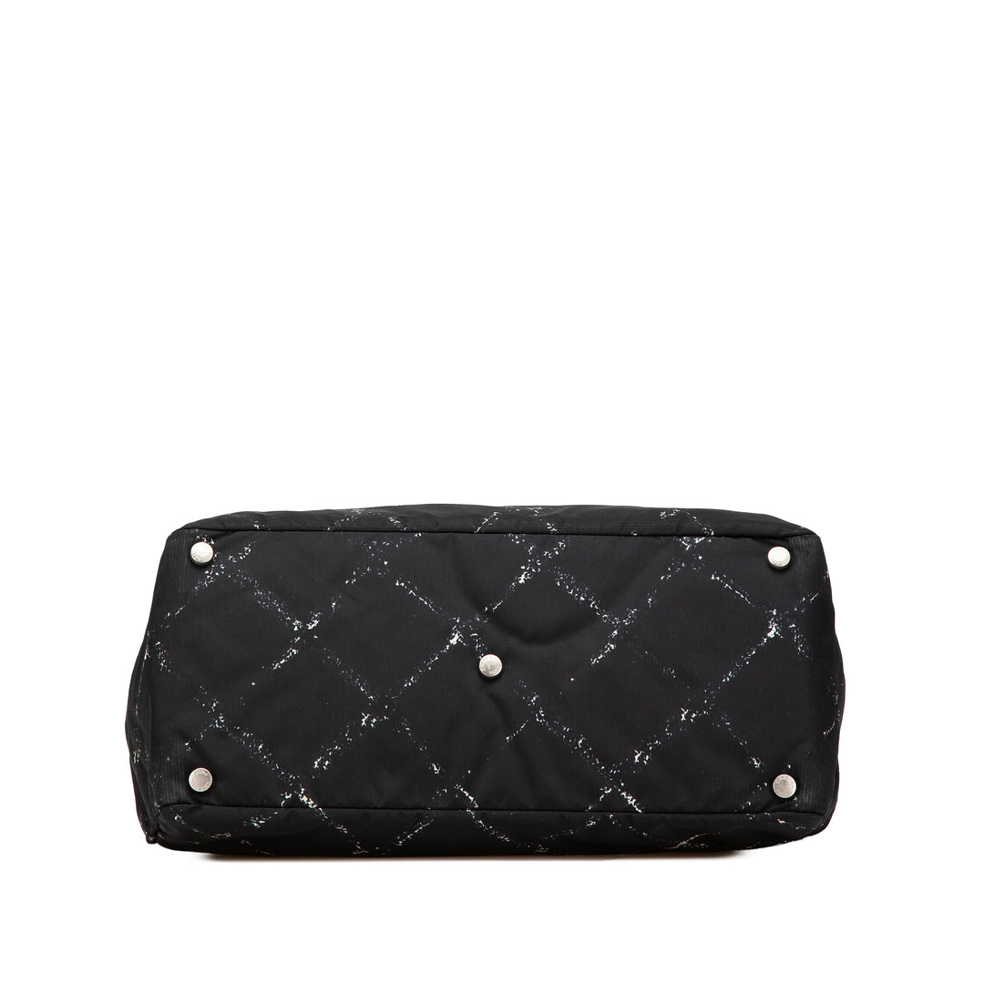 Old Travel Line Nylon Tote Black - Gaby Paris