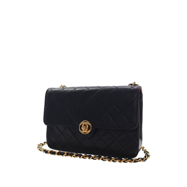 Chanel Circle CC Rabat simple Mini Cuir d'agneau Noir – vue 10 – GABY PARIS