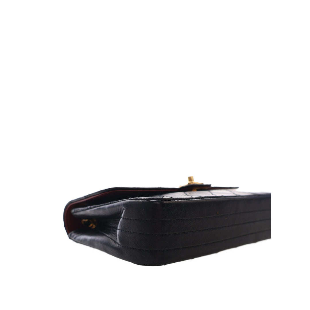 Chanel Circle CC Rabat simple Mini Cuir d'agneau Noir – vue 13 – GABY PARIS