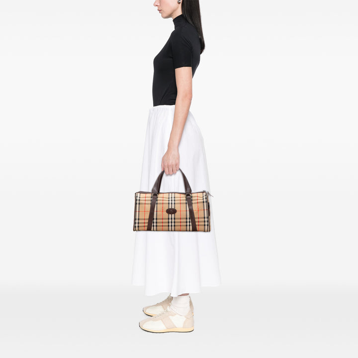 Burberry Haymarket Check Toile Sac de voyage