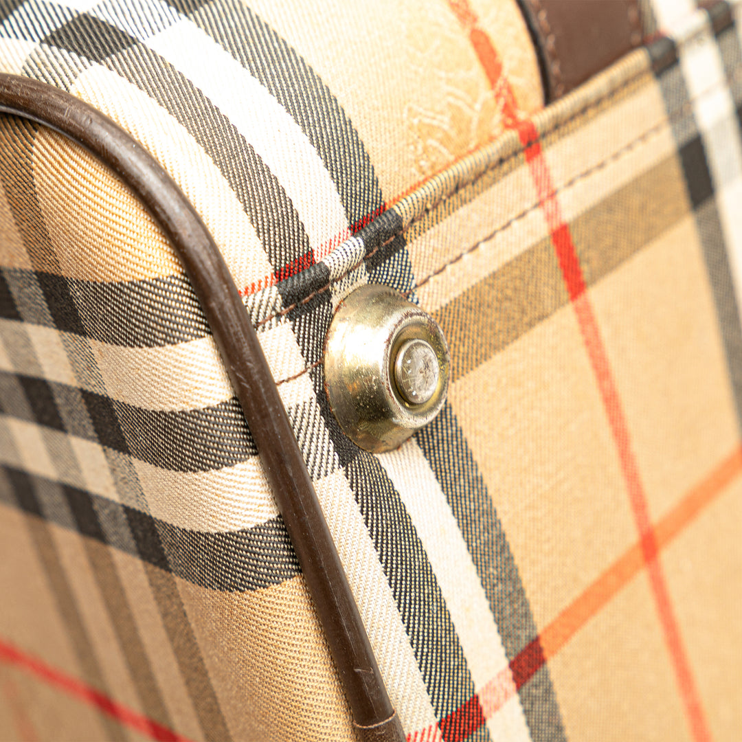 Burberry Haymarket Check Toile Sac de voyage
