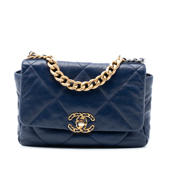 Chanel Medium Cuir d’agneau 19 à rabat