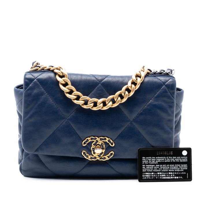 Chanel Medium Cuir d’agneau 19 à rabat