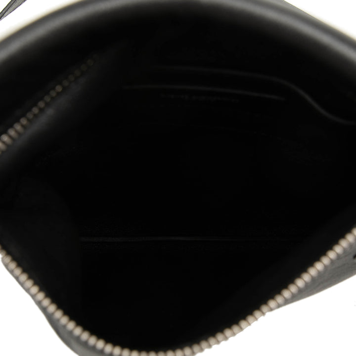 Saint Laurent Antiqued Sid Plat Sac Cuir d'agneau Noir – vue 4 – GABY PARIS