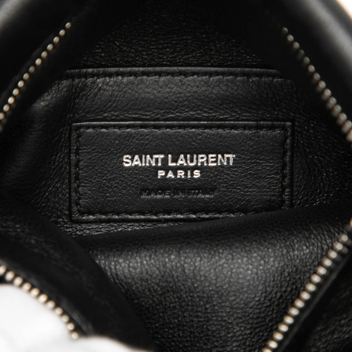 Saint Laurent Antiqued Sid Plat Sac Cuir d'agneau Noir – vue 5 – GABY PARIS