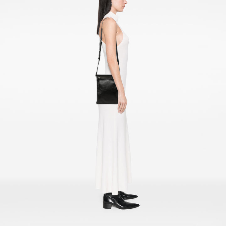 Saint Laurent Antiqued Sid Plat Sac Cuir d'agneau Noir – vue 6 – GABY PARIS