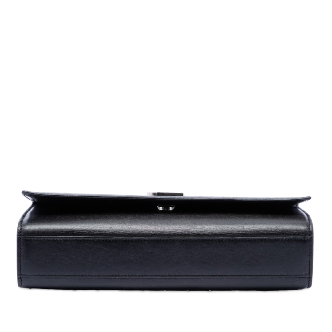clouté Kate Sac Moyen Cuir de veau Noir