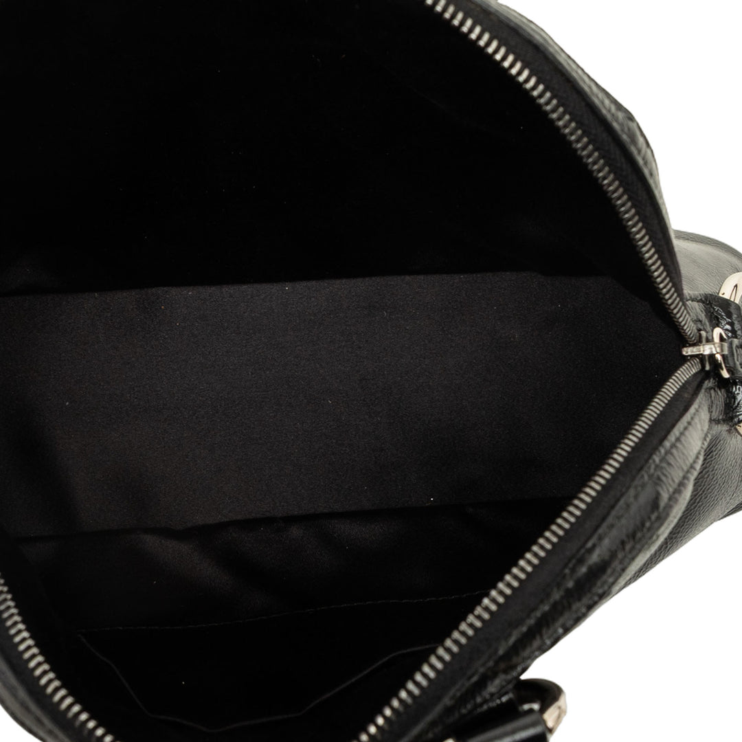 Saint Laurent froissé Muse Sac Mini Noir – vue 4 – GABY PARIS