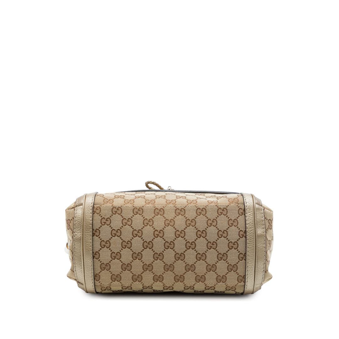 Gucci Sac à main GG Bella à rabat Beige – vue 3 – GABY PARIS