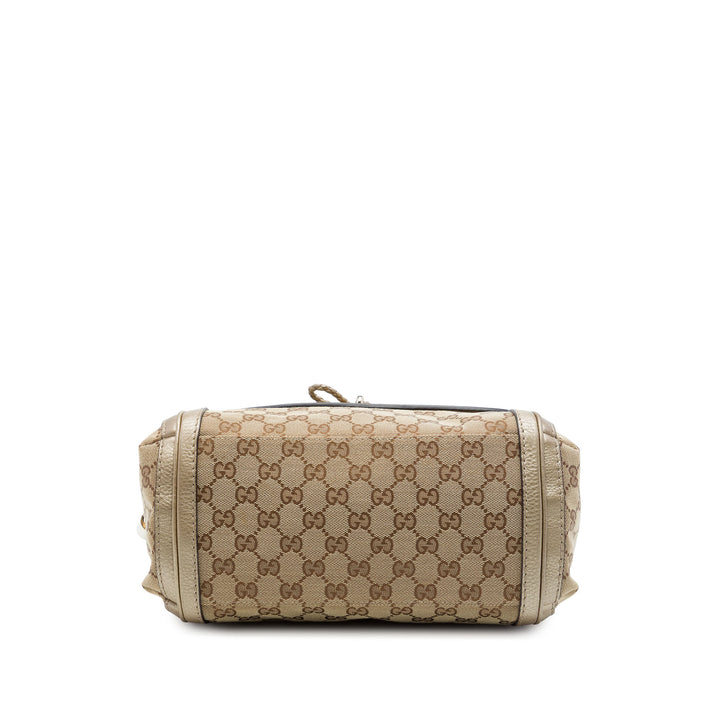Gucci Sac à main GG Bella à rabat Beige – vue 3 – GABY PARIS