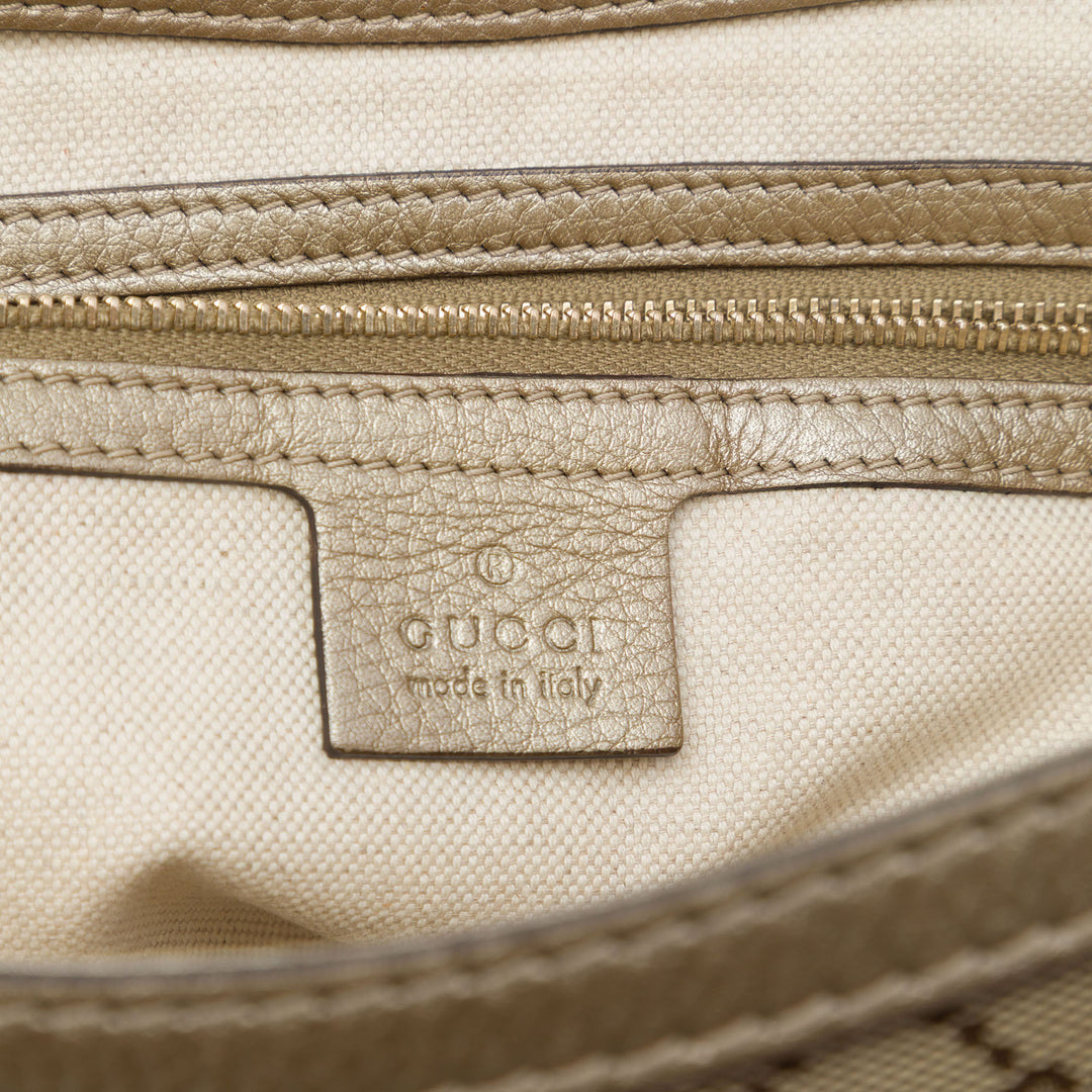 Gucci Sac à main GG Bella à rabat Beige – vue 5 – GABY PARIS
