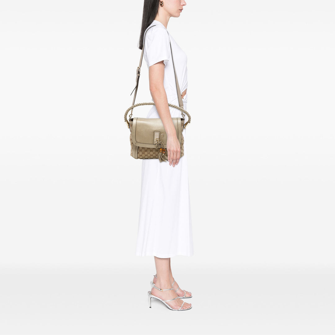 Gucci Sac à main GG Bella à rabat Beige – vue 6 – GABY PARIS