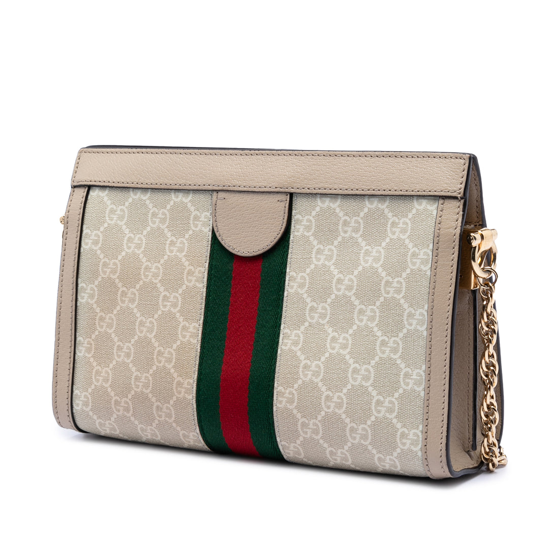 Gucci Small GG Supreme Web Ophidia Chain Sac porté croisé