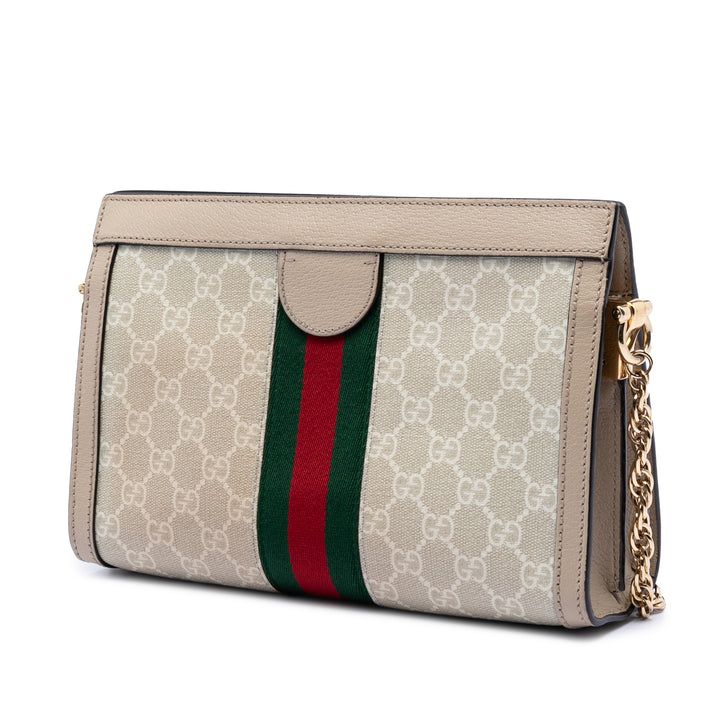 Gucci Small GG Supreme Web Ophidia Chain Sac porté croisé