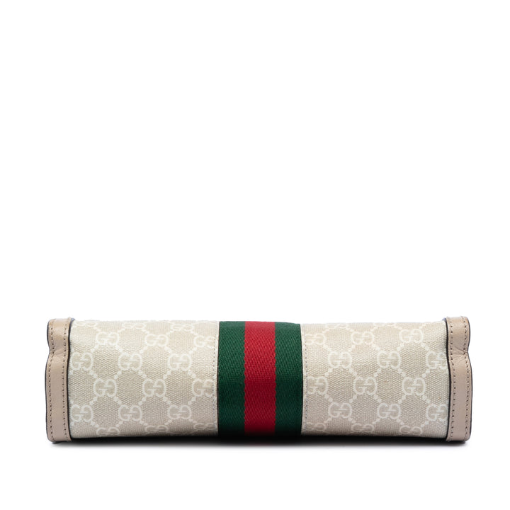 Gucci Small GG Supreme Web Ophidia Chain Sac porté croisé