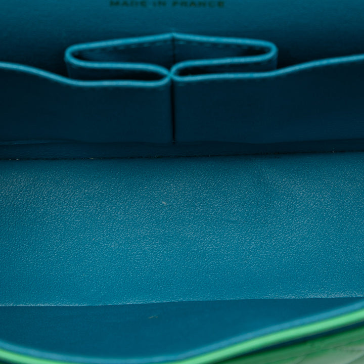 Chanel Small Classic Cuir d’agneau Rainbow Hardware Double rabat