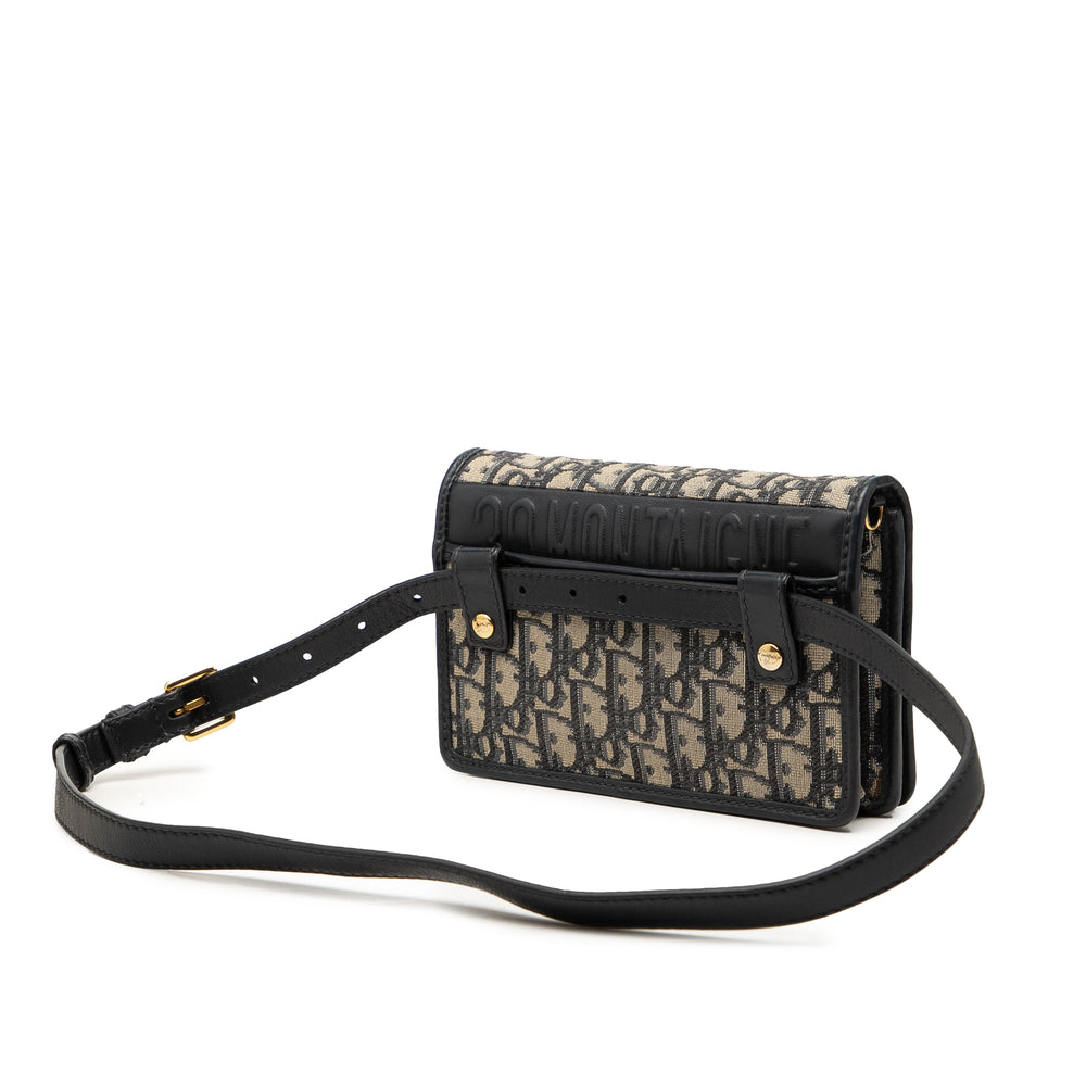 Dior 30 Montaigne 2 in 1 Pochette Oblique Bleu – vue 2 – GABY PARIS