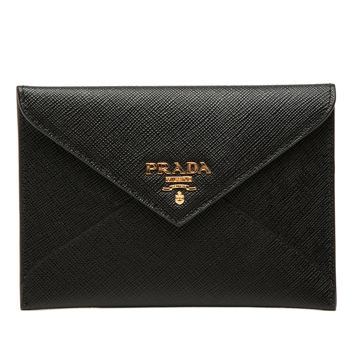Prada Saffiano Envelope Compact Portefeuille