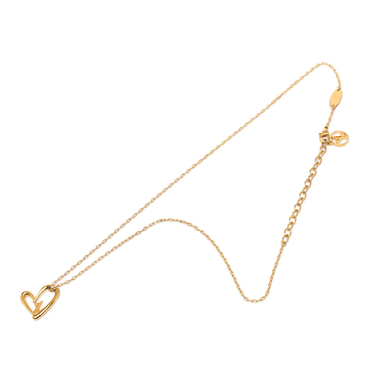 Louis Vuitton plaqué LV Fall In Love Pendant Collier
