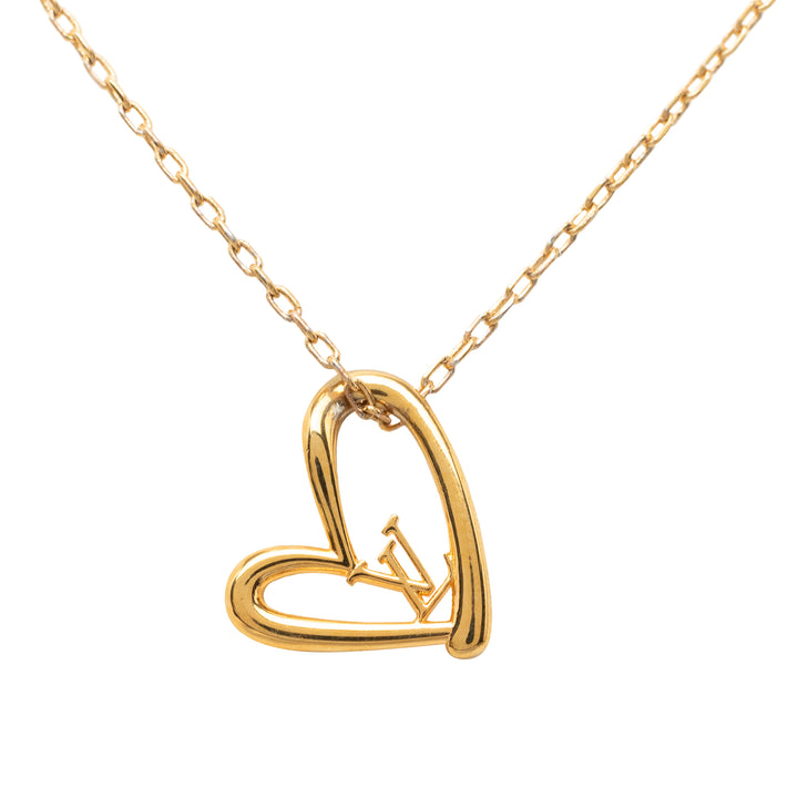 Louis Vuitton plaqué LV Fall In Love Pendant Collier